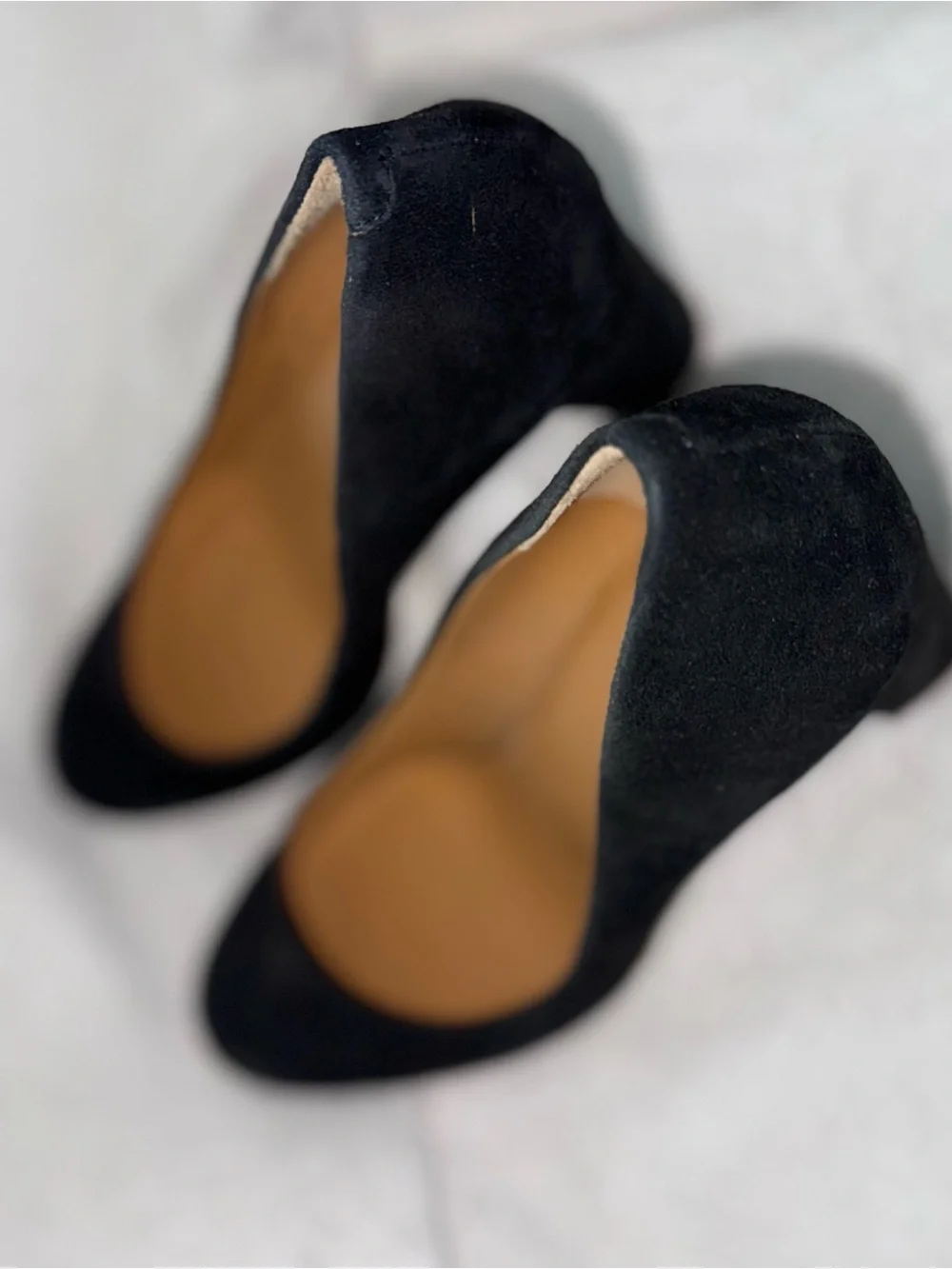 J. Crew Classic Black Suede Block Heel Pumps - Women's